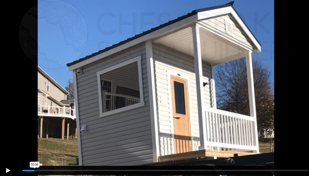 Load video: Delivery of a fully assembled outdoor sauna